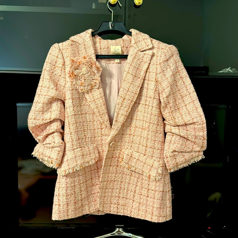Cinq a Sept tweed Blazer